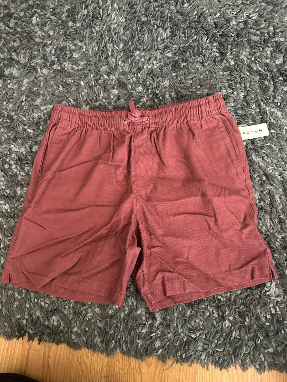 NWT PacSun Men's "Volley" Shorts Size M Light Mahogany/Brick